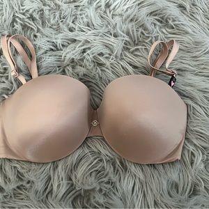Victoria secret tan strapless bra